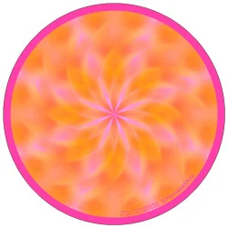 harmonising disk Mandala to cleanse subtle bodies