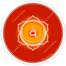 Disco armonizador chakra indio naranja