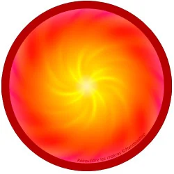 Harmonising disk Mandala that re-balances the chakras
