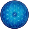 Round Energising Plate Blue Flower of Life