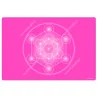Alfombra armonizadora Cubo de Metatron rosa
