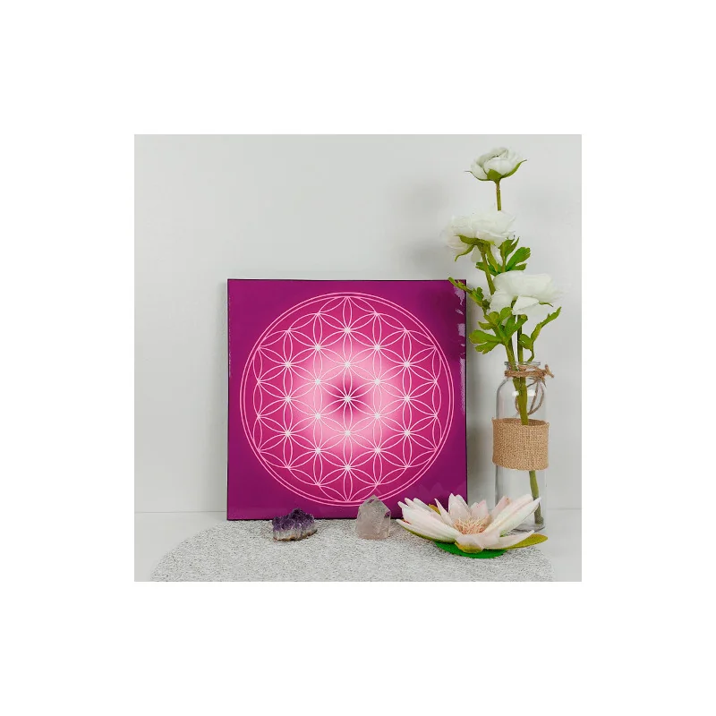 Flower of Life energising tray (chakras' colours)