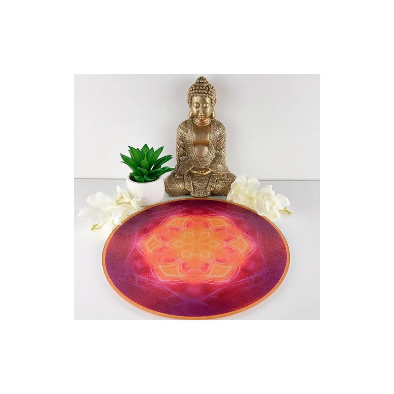 Round Energising Plate Mandala of Wisdom