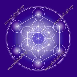 Cuadro Cubo de Metatrón (7 colores a elegir)