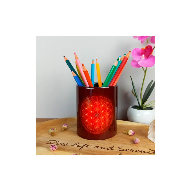 Flower of Life Pencil holder (7 colours at choice)