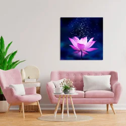 Lotus Flower with sparks canvas