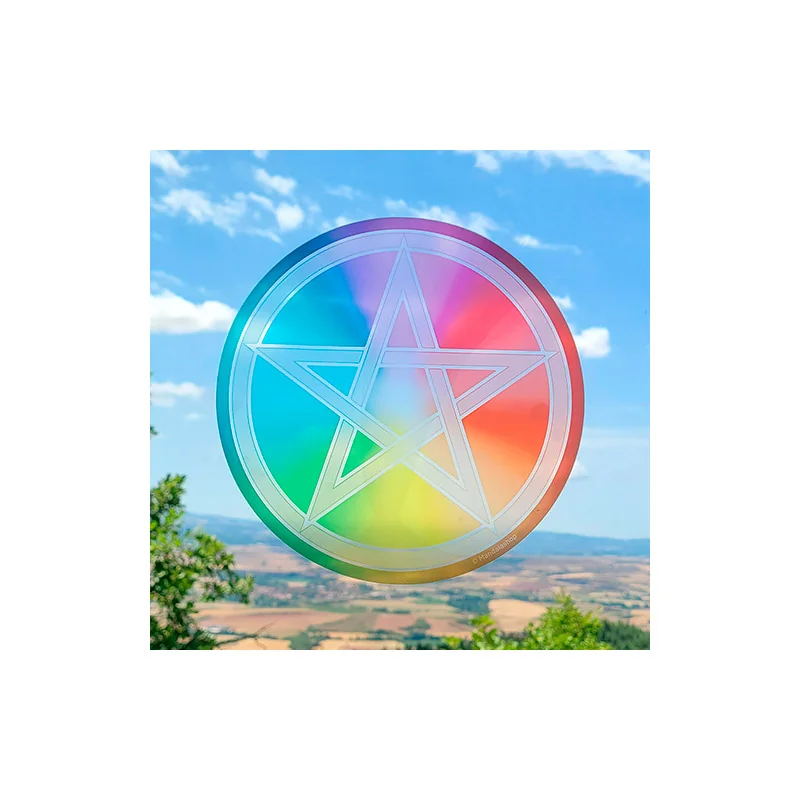 Sticker vitres repositionnable Pentacle
