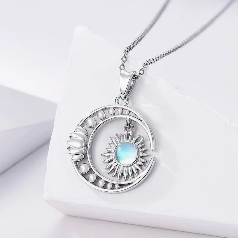 Collana Luna e Sole d'argento 925