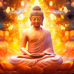 The awakening of the Buddha Canvas
