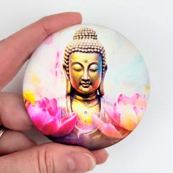 Magnete soft touch Buddha con loto