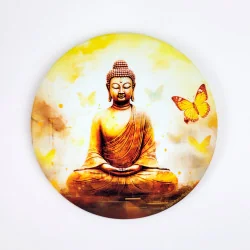 Magnet soft touch Bouddha en méditation