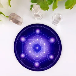 Harmonising disk Metatron's Cube - 7 colours at choice (from red to purple)