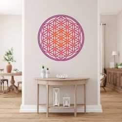 Antique Flower of Life wall sticker